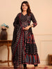 Printed & Sequined Floor Length Anarkali Kurta with Pant & dupatta Luxury