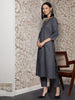 Basic V-Neck Kurta Set with Pants