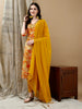 LYKCON Women’s Yellow Cotton Kurta with Floral Embroidery, Pant & Printed Dupatta – Elegant & Comfortable