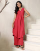 Basic V-Neck Kurta Set with Pants
