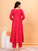 Embroidered & Bandhani Printed Kurta with pant & dupatta