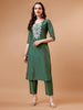 Hand Beads Embroidered Kurta with pant & Dupatta