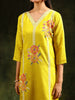 Embroidered Kurta with pant & Embroidered Dupatta