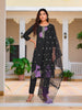 Embroidered Kurta with pant & Embroidered Organza Dupatta