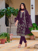 Hand Embroidered Kurta with pant & Embroidered Cut work Organza Dupatta