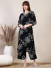 LYKCON Premium Rayon Palazzo Co-Ord Set in Black