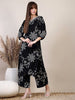 LYKCON Premium Rayon Palazzo Co-Ord Set in Black