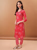 Embroidered & Floral Printed Kurta with pant & Printed Dupatta