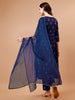 Alia Cut Embroidered & printed Kurta with pant & dupatta