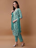 Blue Embroidered Cotton Kurta Set with Matching Pant & Dupatta – LYKCON Women’s Ethnic Wear