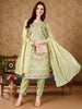 Pakistani Embroidered Kurta with Embroidered pant & Embroidered Organza Dupatta Luxury premium