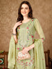 Pakistani Embroidered Kurta with Embroidered pant & Embroidered Organza Dupatta Luxury premium