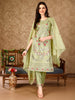 Pakistani Embroidered Kurta with Embroidered pant & Embroidered Organza Dupatta Luxury premium