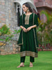 Anarkali Embroidered kurta with pant & Dupatta