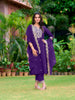 Embroidered kurta with pant & Embroidered Dupatta