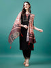 Hand Embroidered Kurta with pant & Printed Dupatta