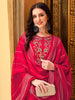 Embroidered Kurta with pant & chanderi Dupatta