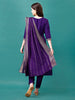 Embroidered Kurta with pant & sequined Dupatta