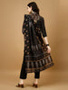 LYKCON Timeless Black Embroidered Rayon Kurta Ensemble