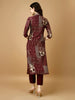 LYKCON Designer Handcrafted Rayon Kurta Set in Purple