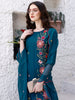 Hand Embroidered Kurta with Pant & Embroidered Organza Dupatta Luxury