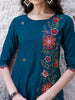 Hand Embroidered Kurta with Pant & Embroidered Organza Dupatta Luxury