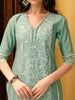 Pakistani Embroidered Kurta with Pant & Embroidered Dupatta