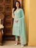 Pakistani Embroidered Kurta with Pant & Embroidered Dupatta