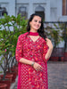 Mirror Embroidery & Floral Printed kurta with pant & Dupatta