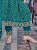 Nyra Cut Embroidered & Floral Printed kurta with pant &  Embroidered Dupatta