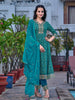 Nyra Cut Embroidered & Floral Printed kurta with pant &  Embroidered Dupatta