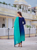 Alia Cut Embroidered Silk Blend Kurta with pant & Dupatta