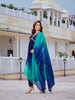 Alia Cut Embroidered Silk Blend Kurta with pant & Dupatta