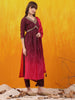 Alia Cut Embroidered Silk Blend Kurta with pant & Dupatta