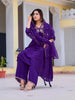 Alia Cut Embroidered Kurta with pant & Dupatta