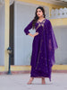 Alia Cut Embroidered Kurta with pant & Dupatta