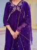 Alia Cut Embroidered Kurta with pant & Dupatta