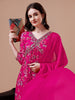 Alia Cut Hand embroidered Floral print Kurta with pant & dupatta