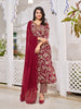 Alia Cut floral Embroidered Kurta with pant & dupatta