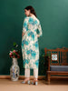 Alia Cut Floral Printed & Embroidered Kurta with pant & dupatta Set Premium Luxury