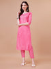 Ethnic motifs printed casual wear Cotton Kurta with pant & dupatta