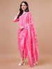 Ethnic motifs printed casual wear Cotton Kurta with pant & dupatta