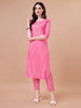 Charming Pink Cotton Kurta Set with Dupatta – LYKCON Women's Ethnic Fashion