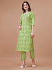 Printed Cotton Kurta with pant & dupatta