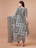 Printed Cotton Kurta with pant & dupatta