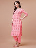 Printed Cotton Kurta with pant & dupatta