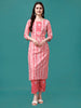 Bandhani Printed Cotton Kurta with pant & dupatta