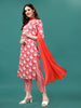 Floral printed Casual Wear Kurta with pant & dupatta