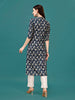 Ethnic Motifs Printed Front Buttoned Rayon Kurta