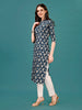 Ethnic Motifs Printed Front Buttoned Rayon Kurta